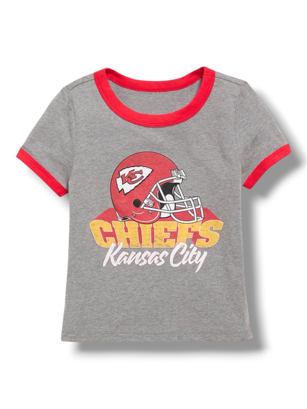 Kids NFL Kansas City Chiefs Graphic Ringer T-Shirt - Size XXL (18) - NWT